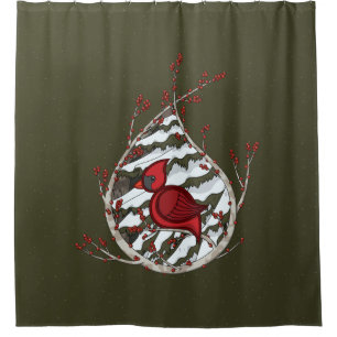 Alexander the Cardinal Shower Curtain