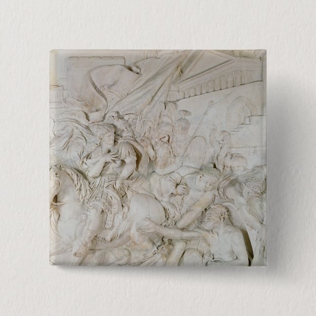 Alexander the Great 2 Inch Square Button (Front)