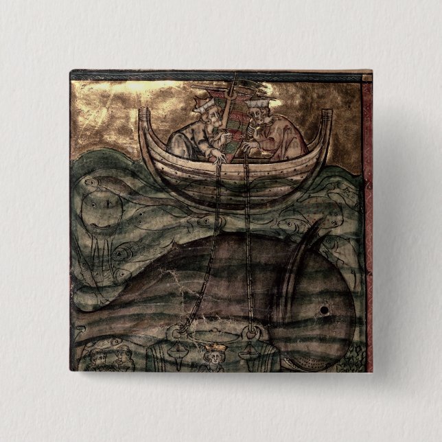 Alexander the Great 2 Inch Square Button (Front)