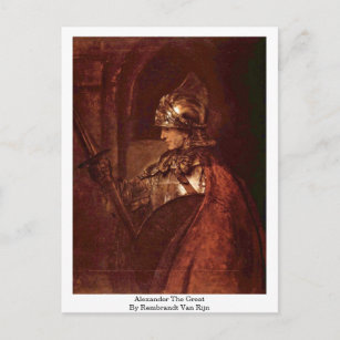 Alexander The Great By Rembrandt Van Rijn Postcard