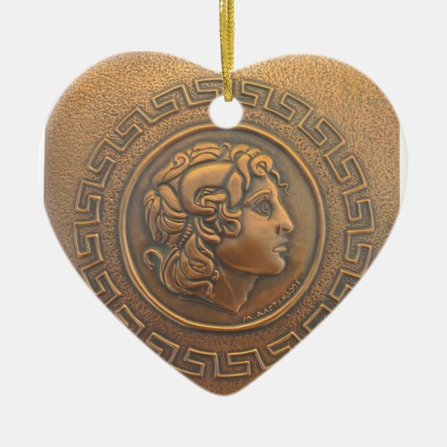 ALEXANDER THE GREAT COPPER WALL ART CERAMIC ORNAMENT (Front)