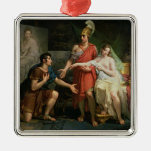Alexander the Great  Hands Over Campaspe Metal Ornament