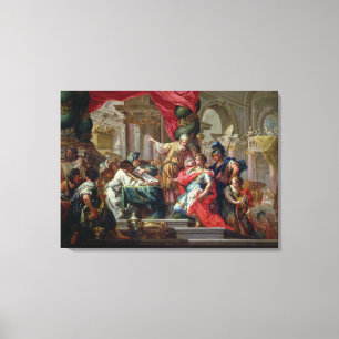 Alexander the Great in the Temple of Jerusalem Canvas Print
