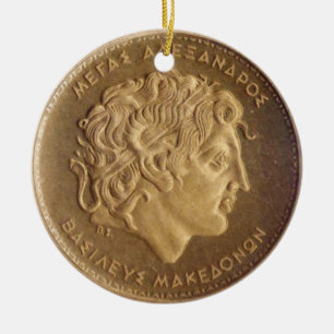 Alexander the Great, king of Macedonians Ceramic Ornament