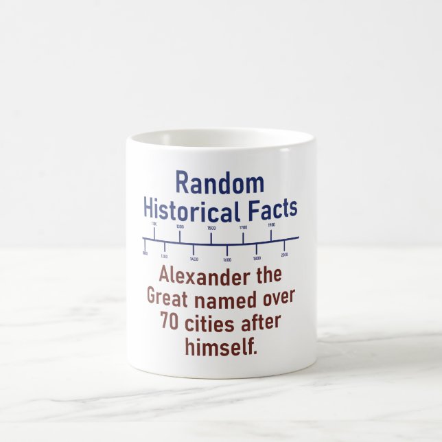 Alexander The Great Named - History Fact Coffee Mug (Center)