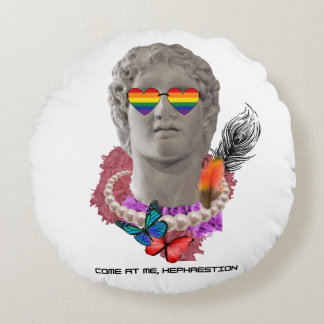 Alexander the Great Round Pillow
