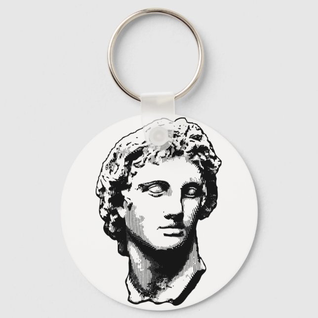 Alexander the Great statue Keychain (Front)