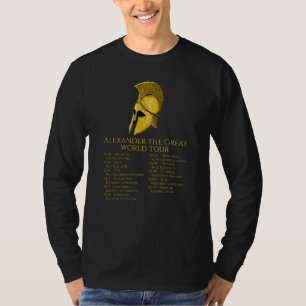 Alexander The Great World Tour Ancient Greek Hist T-Shirt
