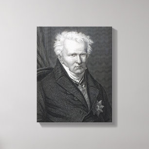 Alexander von Humboldt, engraved by C. Cook Canvas Print
