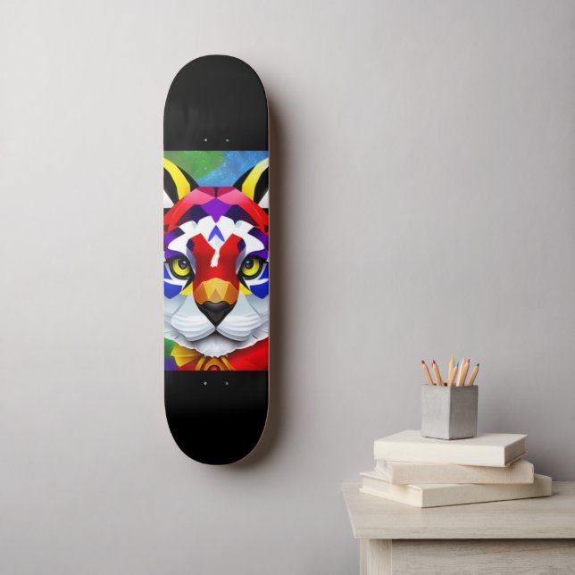 Alexander's Cat black skateboard (Wall Art)