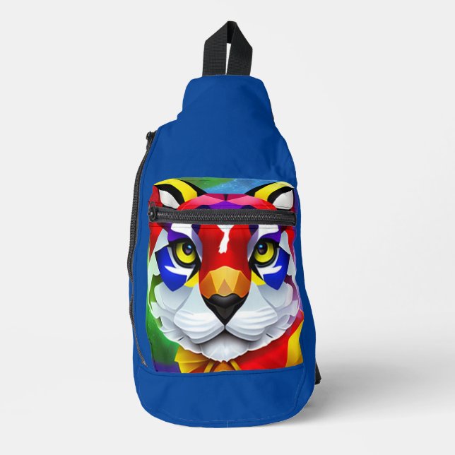 Alexander's Cat blue backpack (Front)