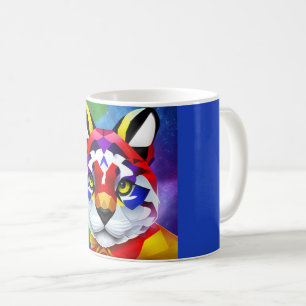 Alexander's Cat blue mug
