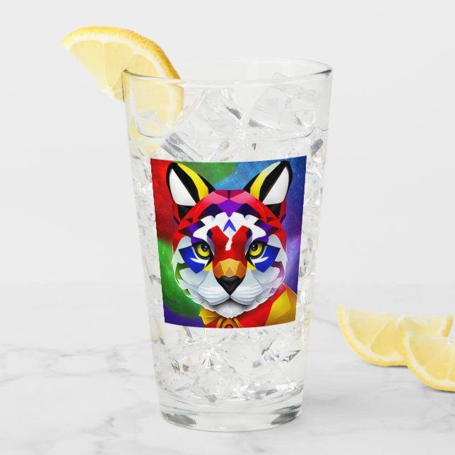 Alexander's Cat glass tumbler (Front Ice)