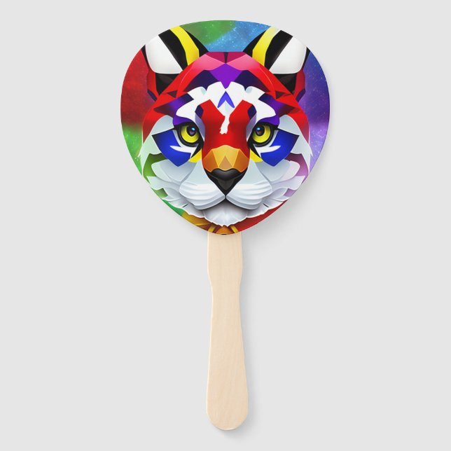 Alexander's Cat paddle hand fans (Front)