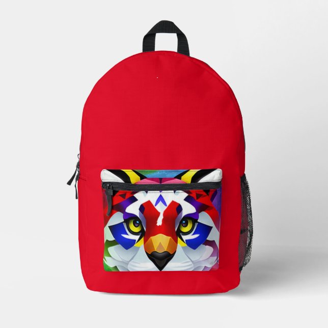 Alexander's Cat red backpack (Front)