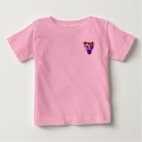 Alexander's Dog baby pink T-shirt pocket