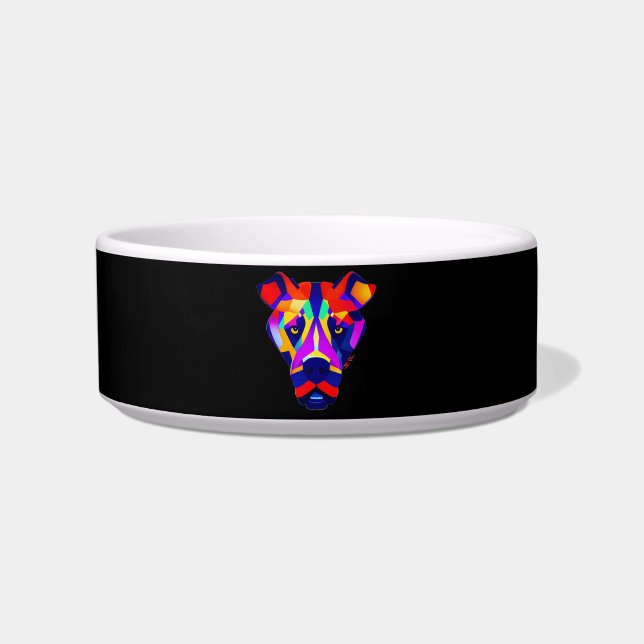 Alexander's Dog black medium pet bowl (Front)