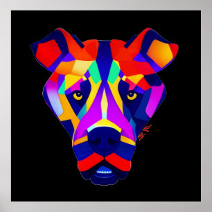 Alexander's Dog black value matte poster