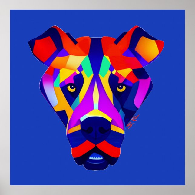 Alexander's Dog blue matte poster (Front)