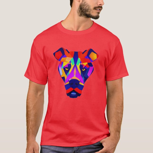 Alexander's Dog men red vivid T-shirt (Front)