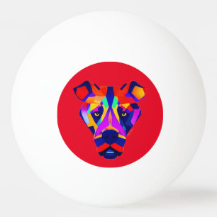 Alexander's Dog red 1-star ping pong ball