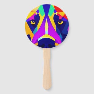 Alexander's Dog round hand fans