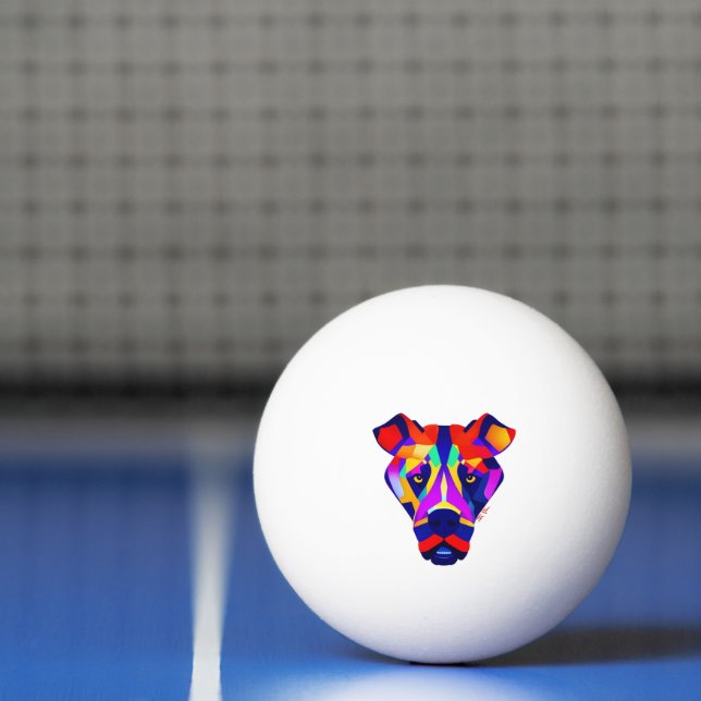 Alexander's Dog white 3-star ping pong ball (Net)