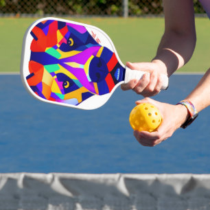 Alexander's Dog white Pickleball Paddle carbon