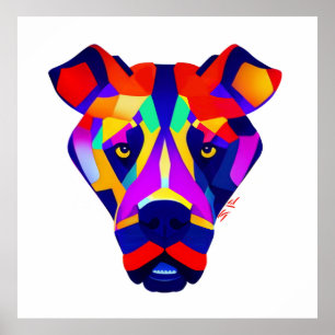 Alexander's Dog white value matte poster