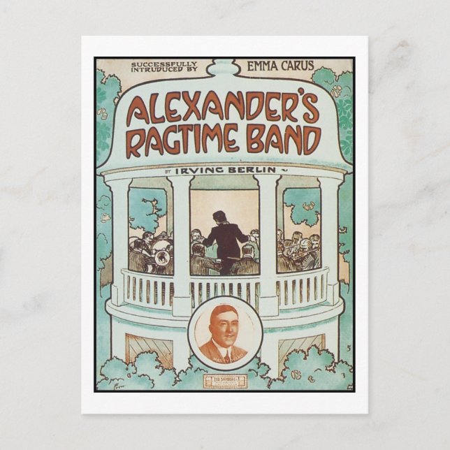 Alexander's Ragtime Band Vintage Songbook Cover Postcard (Front)