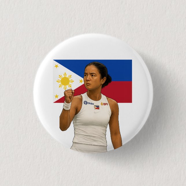 Alexandra Eala – Guadalajara Champion 2025 1 Inch Round Button (Front)