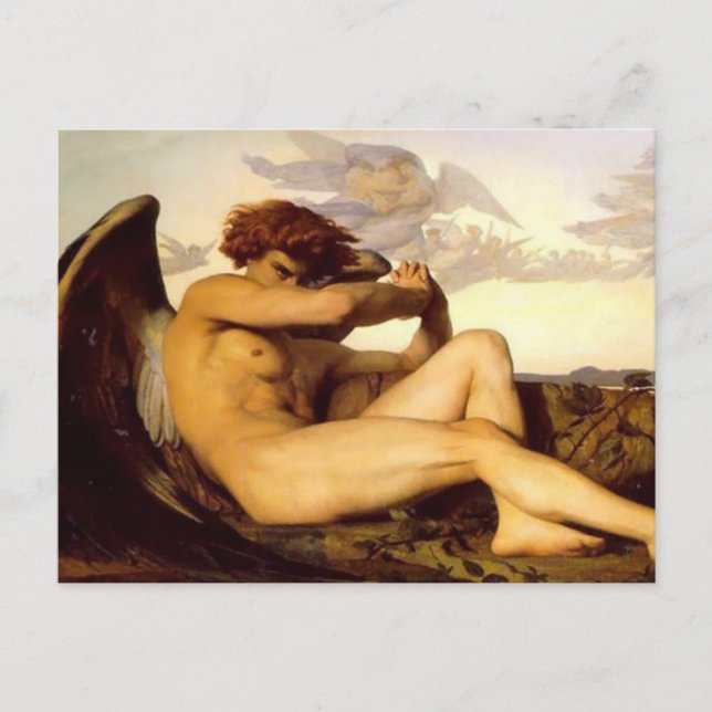 Alexandre Cabanel - Fallen Angel Postcard (Front)
