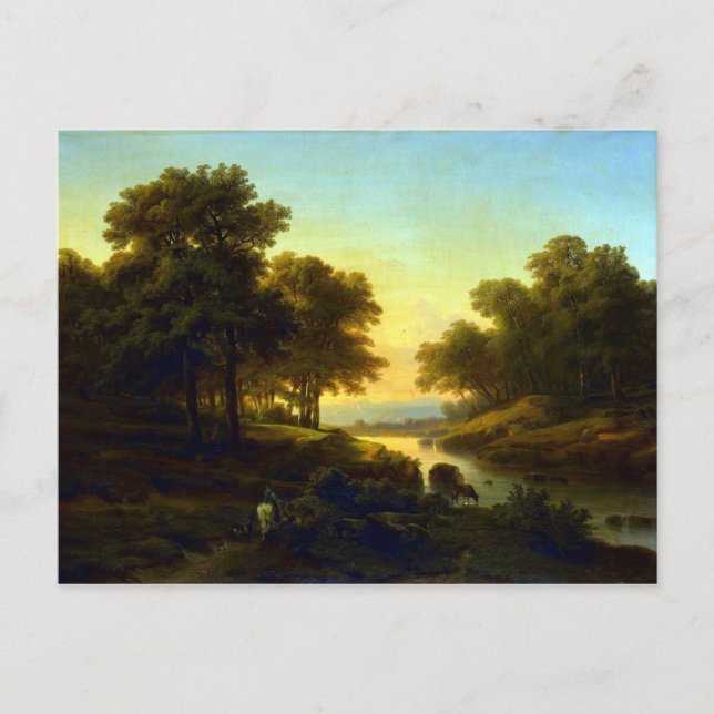 Alexandre Calame Landscape Postcard (Front)
