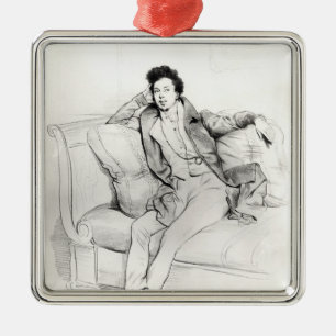 Alexandre Dumas Pere Metal Ornament