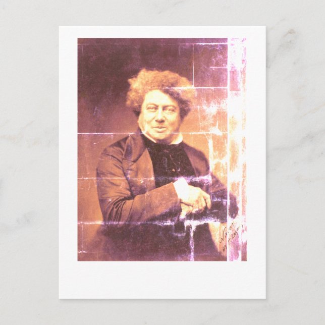 Alexandre Dumas Postcard (Front)