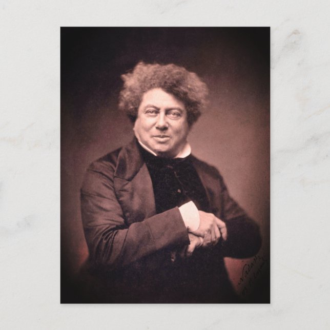 Alexandre Dumas Postcard (Front)