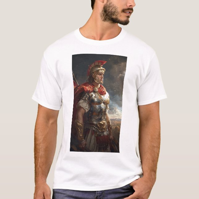 Alexandre le Grand en T-shirt de bataille (Devant)