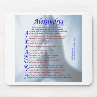 Alexandria Acrostic Mouse Pad