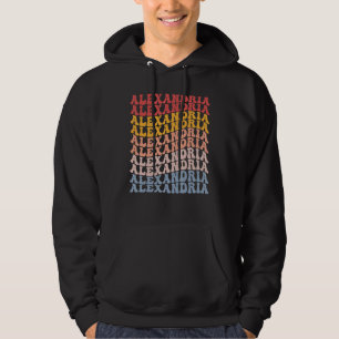 Alexandria City Groovy Retro Hoodie