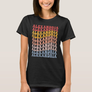Alexandria City Groovy Retro T-Shirt