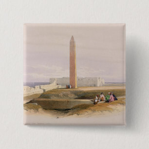 Alexandria, commonly called Cleopatra's 2 Inch Square Button