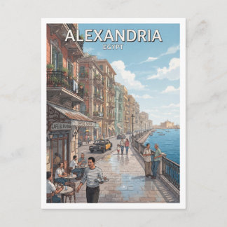Alexandria Egypt Postcard