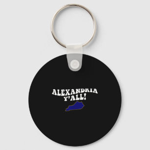 Alexandria Kentucky Y'all Ky Southern Accent Vacat Keychain