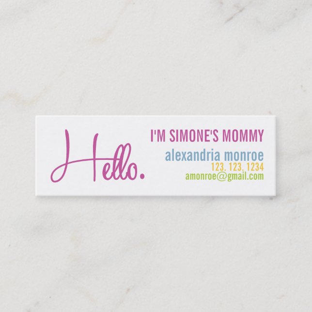 ALEXANDRIA MONROE CALLING CARD (Front)