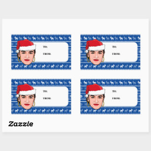 Alexandria Ocasio-Cortez (AOC) Christmas Sticker
