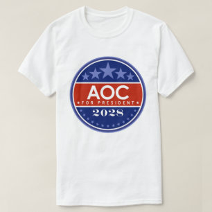 Alexandria Ocasio-Cortez for President 2028 T-Shirt