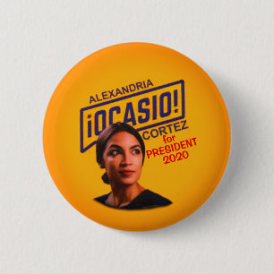 Alexandria Ocasio Cortez for President 2 Inch Round Button
