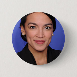 Alexandria Ocasio Cortez Portrait 2 Inch Round Button