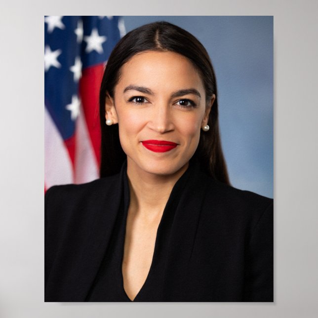 Alexandria Ocasio Cortez Portrait Poster (Front)