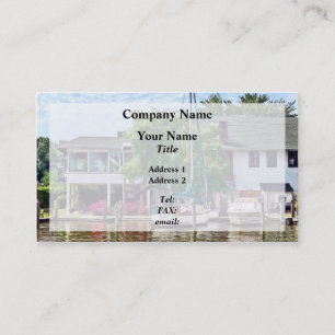 Alexandria VA Docked Boats Business Card